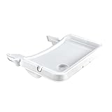 Hauck 3 in 1 Essbrett Alpha Tray / tiefenverstellbares Essbrett / herausnehmbarem Tablett /kompatibel mit mitwachsenden Holzhochstuhl Alpha+ & Beta+ / Bechervertiefung /erhöhter Rand / Weiß | 1er Pack