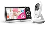 VTech Babymonitor VM350 – Video-Babyphone mit beweglicher Kamera – Klarer Sound, LCD-Farbbildschirm und Nachtsichtfunktion – Mit Gegensprechfunktion, Schlafliedern und Geräuschen