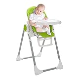 Suleno - LOVIS Hochstuhl Baby & Kleinkinder, verstellbare Fußstütze & Tablett, Sicherheitsgurt & Rutschstopper, Liegefunktion, Mamba