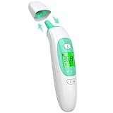 Fieberthermometer Kontaktloses Stirn- und Ohrthermometer Digitales Medizinisches Temperaturthermometer für Erwachsene Kinder Babys und Objekt mit Hochtemperaturalarm