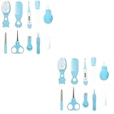 Toyvian 2 Sets Babypflege-Set Kinderanzüge Nagelschneider Für Neugeborene Elektrische Nagelfeile Für Babys Gesundheitsset Für Neugeborene Babyhaarbürste Gesundheitsset Für