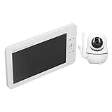 Innenkamera, 7-Zoll-Nachtsicht-Video-Babyphone mit Geteiltem Bildschirm für zu Hause (EU-Stecker)