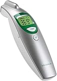 medisana FTN digitales 6in1 Stirnthermometer für Baby, Kinder und Erwachsene, Fieberthermometer mit visuellem Fieberalarm und Speicherfunktion