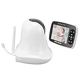 Babyphone, 2X 3,5 Zoll TFT Bildschirm Babyphone Anpassen der Helligkeit Lautstärke für den Heimgebrauch (EU-Stecker)