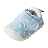 CHISHAYA Babyschuhe Weiche Unterseite Atmungsaktive Cartoon Leichte Lässige Kinderschuhe Jungen Sneaker (#1-Blue, 12-18 Months)