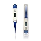 BLISS digitales Fieberthermometer mit flexibler Spitze, für eine schnelle Messung der Körpertemperatur, oral, rektal und unter den Achseln, für Kinder, Erwachsene und Babys