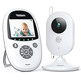 Babyphone mit Kamera, Yoton 2,4 Zoll 800mAh Babyphone, 2-Wege-Audio, Vox, 8 Schlaflieder, Nachtsicht, Temperaturüberwachung und Wiederaufladbar Bildschirm
