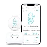 Sense-U Smart Baby Monitor 3: Echtzeit Benachrichtigungen für Bauchbewegungen, Schlafposition, Lagetemperatur und Luftfeuchtigkeit - jederzeit und überall - Babyphone mit Basisstation