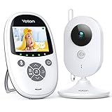 Babyphone mit Kamera, Yoton 2,4 Zoll 800mAh Babyphone, 2-Wege-Audio, Vox, 8 Schlaflieder, Nachtsicht, Temperaturüberwachung und Wiederaufladbar Bildschirm