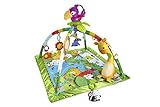 Fisher-Price GXC35 - Rainforest Erlebnisdecke mit Musik und Lichtern, Spieldecke mit Lichtern, Musik und bunten Charakteren, Babyspielzeug ab der Geburt