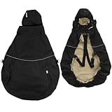 manduca by MaM®  Tragecover Flex  warmes & wasserdichtes Cover für Babytragen, einfach anzulegen (3-in-1- Combo Black-Khaki (2023))