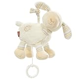Fehn 154658 Spieluhr Schaf – Aufzieh-Spieluhr mit herausnehmbarem Spielwerk – Melodie 'Brahms Wiegenlied' – Für Babys und Kleinkinder ab 0+ Monaten – Maße: 16 cm
