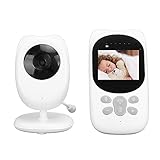 Jauarta Video-Babyphone, 2200 MAh, Dual-Mikrofon, 2-Wege-Gespräch, 2,4-Zoll-IPS-Bildschirm, AC 100 V 240 V, Babyphone-Kamera (EU-Stecker)