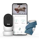Owlet Babyphone Duo - Smart Sock + Cam 2 Babyphone mit Kamera und App im Set - Baby-Socke mit Pulsoximeter Funktion + mobiles Videobabyphone im Bundle, Nachtblau