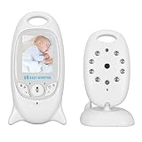 Jectse Babyphone, 2-Zoll-Bildschirm, 2-Wege-Anruf, Digitale Verschlüsselungstechnologie, Baby-Sicherheitskamera mit Kamera und Ton für Zuhause (EU-Stecker)