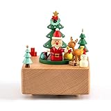 YOOPKA Spieluhr Weihnachten hölzerne Musikkasten, Keine Batterie Wohnkultur, Geschenk zum Valentinstag Weihnachten Geburtstag Spieluhren Mädchen (Blue : Bronze)