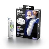 Braun ThermoScan 7 Ohrthermometer (Age Precision, farbcodierte Temperaturanzeige, Fieber, sicher, hygienisch, klinisch genau, schonende) IRT6520, 1 Stück (1er Pack)