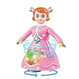 iBaste Tanzende Prinzessin Musik, Prinzessin Musical Dancing Angel, 360° drehende Ballerina-Prinzessin-Musik, elektrisches Musik-Feenmädchen-Spielzeug, Spieluhr