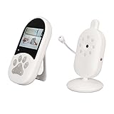 Lazmin112 Video-Babyphone, Babyphone mit Kamera und Audio, 2,4-Zoll-Bildschirm, Zwei-Wege-Gespräch, Farbnachtsicht, 8 Schlaflieder, 492,1 Fuß Reichweite, (EU-Stecker)