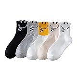 MMQQ Antirutsch Socken Herren Bestickte Socken Warm halten Outdoor erkunden Weiblich Filzhaussocken Kinder