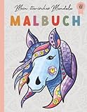 Mein tierisches Mandala Malbuch: 50 Tiermandalas für Kinder ab 6 Jahren, Kreativität fördern mit dem Mandala Malbuch für Kinder, ein tolles Geschenk