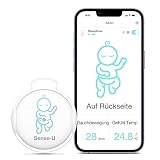 Sense-U Smart Babyphone, Bewegungsmonitor, verbindet Sich direkt mit Ihrem Smartphone und verfolgt die Bauchbewegung, Schlafposition und Gefühlstemperatur Ihres Babys