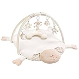 Fehn 154580 3-D-Activity-Decke Schaf / Spielbogen mit 5 abnehmbaren Spielzeugen für Babys Spiel & Spaß von Geburt an / Maße: 90x75cm
