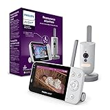 Philips Avent Connected Videophone SCD923/26, Babyphone mit Full HD-Kamera und Secure Connect-System, mit Baby Monitor + App, weiß