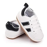 cozfuryo rutschfeste Casual Sneakers für 0-18 Monate Baby Jungen Mädchen,Lauflernschuhe für Kleinkinder mit Obermaterial aus Kunstleder und weicher Gummisohle(0-6Monate)