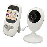 Babykamera-, 2,4-Zoll-Display 100-240 V HD 1080P Echtzeit-Temperaturüberwachung Babyphone für Zuhause (EU-Stecker)