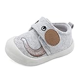 MASOCIO Lauflernschuhe Babyschuhe Junge Baby Schuhe Jungen Sneaker Lauflern 12-18 Monate Grau Größe 20 (Herstellergröße: CN 16)