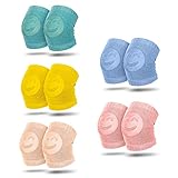 Comius Sharp Knieschoner Baby Krabbeln, 5 Paar Baby Knieschoner Krabbelhilfe mit Gummi Anti-Rutsch knieschoner für 0-24 Monate Babys (5 Paar)