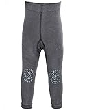 GoBabyGo Baby Leggings mit ABS Noppen an Knien - Produziert in Europa | Kinder Krabbel Leggins. Mädchen, Junge | Gr.74, 80, 86