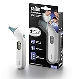 Braun ThermoScan 3 Ohrthermometer (professioneller Genauigkeit; akustischer fieberindikator; Fieber, sicher, hygienisch, für die ganze familie; Neugeborener) IRT3030