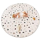 Hakuna Matte Gesteppte Krabbeldecke für Baby 150 cm – Extra Dicke 1,5 cm und Weiche Krabbelmatte in Schönem Unisex Design – Baby Spielmatte mit Rutschfester Unterseite zum Krabbeln und Spielen