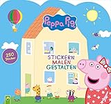 Peppa Pig- Stickern Malen Gestalten: Mit 250 tollen Stickern. Stickerbuch | Malbuch für Kinder ab 3 Jahren | Peppa Wutz: 250 Sticker