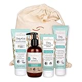 Babypflege Rundum Sorglos von MABYEN | Pflegeset für Neugeborene - Naturkosmetik Baby Ausstattung - Baby Geschenkset zur Geburt - Set für Jungen und Mädchen mit Babyöl, Pflegebad, Pflegecremes