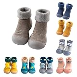 IQYU Baby Schuhe Lauflernschuhe Mädchen Junge Kleinkind Schuhe Junge Stricken Kinderschuhe rutschfeste Bodenschuhe Weicher Boden Bodensocken Stricken Lauflerner Baby Schuhe Kleinkind Schuhe