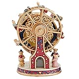 YOOPKA Spieluhr Rotierender Riesenrad Music Box, mechanische musikalische Box, Musikboxen for Frauen Kinder Mädchen Mama Geburtstag Spieluhren Mädchen (Blue : A)