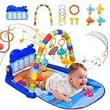 Voihamy Baby Gym Spielmatte | Spielbogen Baby | Musikalische Aktivitätsmatte Für Babys | Kick and Play Piano Gym Spielmatte | Musikalisches Aktivitätszentrum Krabbeldecke Für Baby 0–12 Monaten