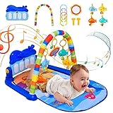 Voihamy Baby Gym Spielmatte | Spielbogen Baby | Musikalische Aktivitätsmatte Für Babys | Kick and Play Piano Gym Spielmatte | Musikalisches Aktivitätszentrum Krabbeldecke Für Baby 0–12 Monaten