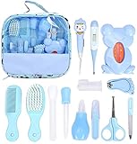 13 Stück Babypflege Set,Babypflegeset für Baby Alltag Pflege Baby Gesundheitswesen Kit mit Thermometer Nasensauger Pipette Feeder Nagel Haarpflegeset,Neugeborene Pflegen Kit Erstausstattung Pflegeset