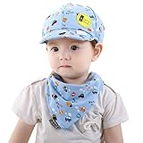 Pinaisse und Kleidung + Baby 2PCs Kleinkindermütze Lätzchen Jungen Comic-Mädchen Set Babypflege Baby Erste Hilfe Set