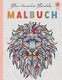 Mein tierisches Mandala Malbuch: 50 Tiermandalas für Kinder ab 10 Jahren, Kreativität fördern mit dem Mandala Malbuch für Kinder