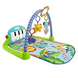 Mattel Fisher-Price BMH49 Rainforest Piano-Gym, Spieldecke für Babys mit Musik ab der Geburt