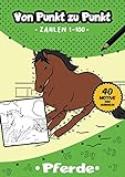 Von Punkt zu Punkt: 40 tolle Pferde Motive im Zahlenraum von 1-100 (Zahlenfreude, Band 9)