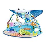 Bright Starts, Disney Baby, Findet Nemo Spieldecke mit Spielbogen, Lichtern und 20+ Minuten Melodien und Musik, Spielmatte mit abnehmbare Spielzeuge, ab der Geburt
